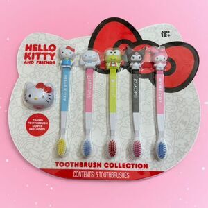 SANRIO Hello Kitty and Friends Toothbrush Collection Set of 5 Characters